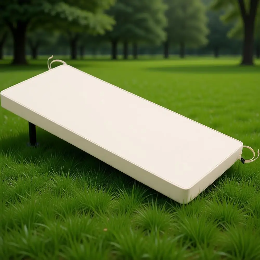 

Подушка для уличной скамейки 48x18x3 дюйма с завязками, водонепроницаемая накладка на сиденье для садовых качелей или мебели для патио