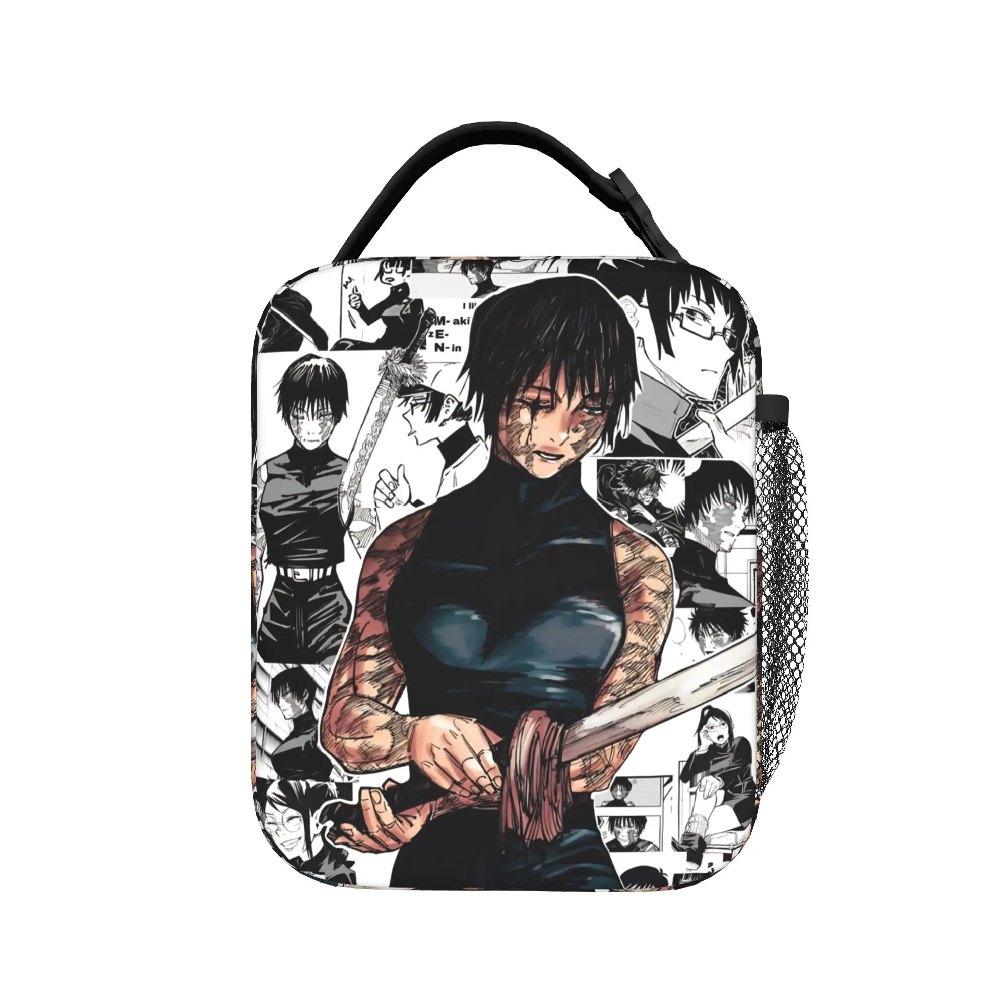 Maki Zenin Manga Insulated Lunch Bag Leakproof Jujutsus Kaisens Lunch Container Thermal Bag Tote Lunch Box Office  Travel
