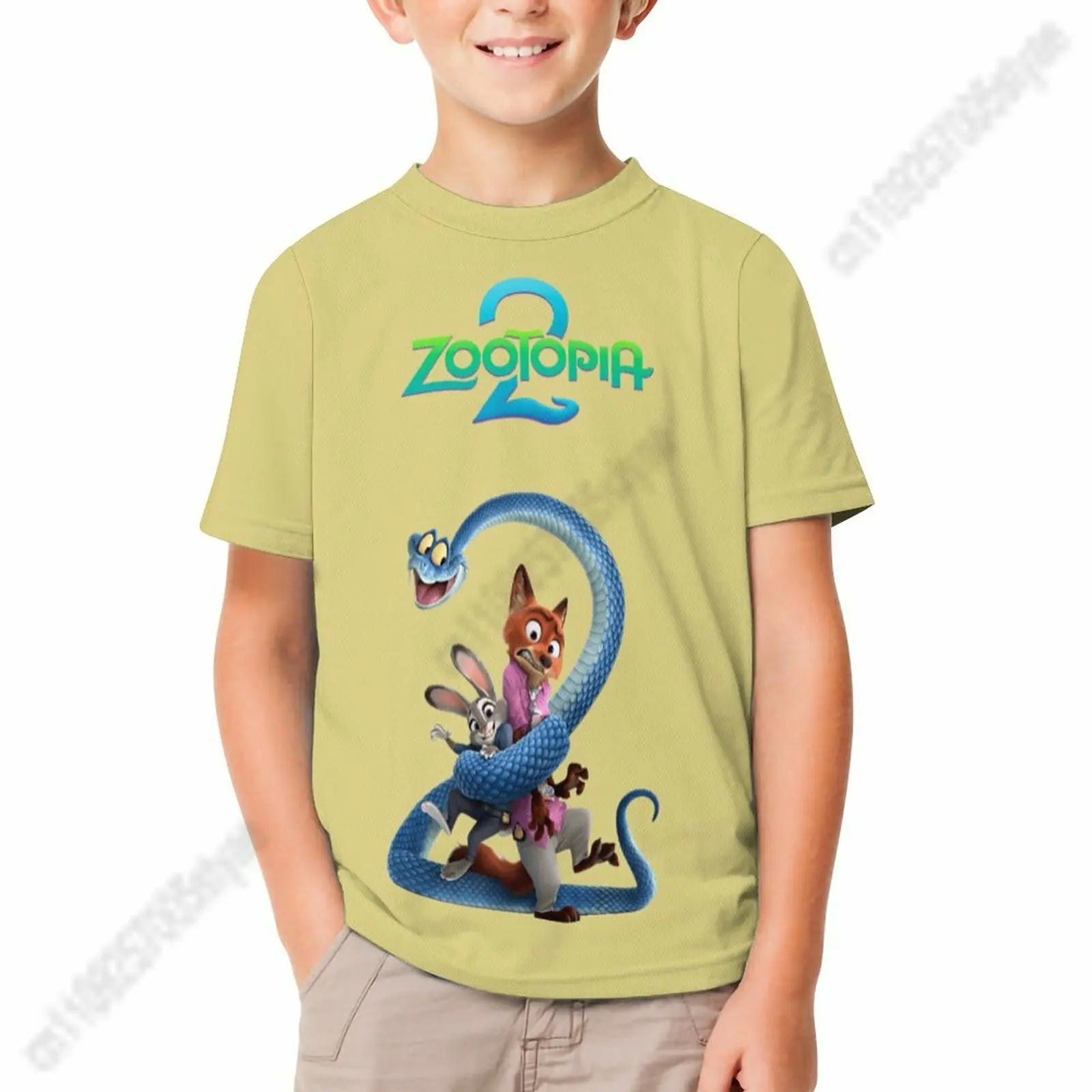 

Zootopia T Shirt Boy Girl Short Sleeve Print Fashionable Cute Casual Cotton TShirt Comfortable Crew Neck Children Child Tee