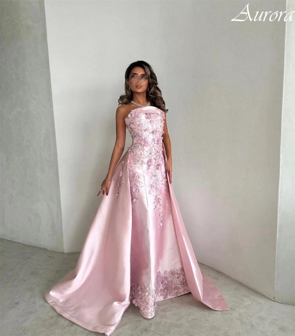 فساتين لحضور الحفلات الموسيقية الكلاسيكية بدون حمالات مخصصة من الدانتيل الرائع وزينة فستان سهرة على شكل حرف a مطرز بالترتر سويب تراين فساتين المشاهير