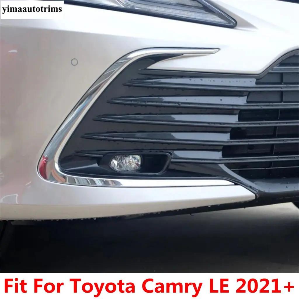 Front Bumper Collision Avoidance Trim Fog Light Lamp Eyelid Eyebrow Strip Cover Trim Accessories For Toyota Camry LE 2021 2022