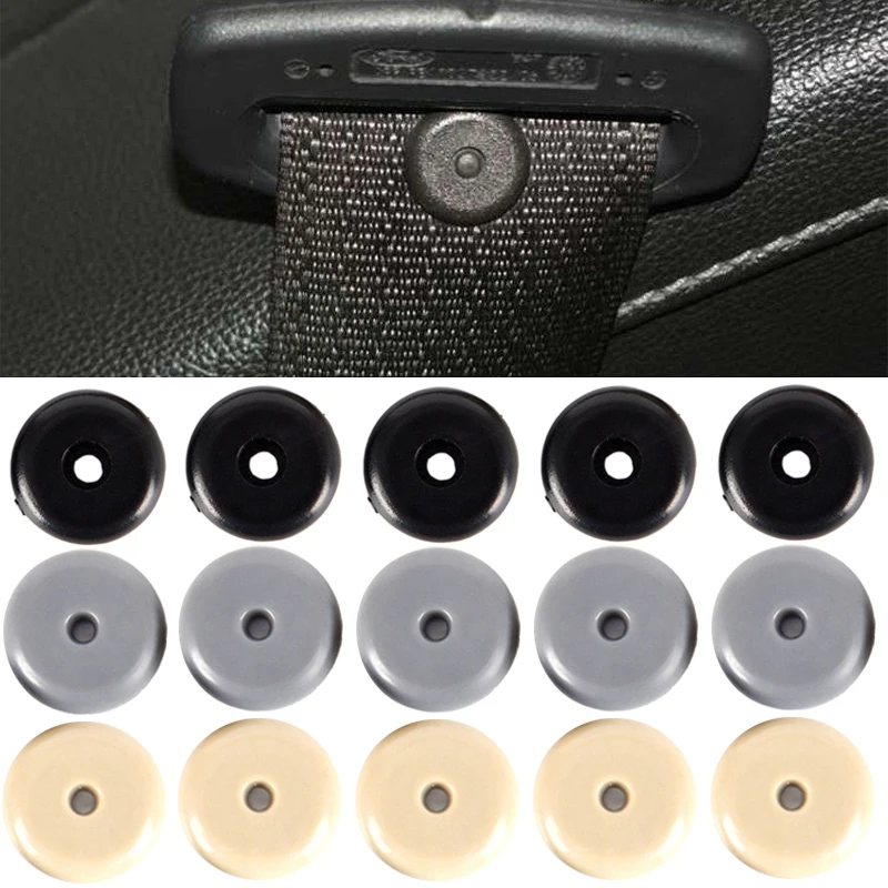 10Pcs Car Seat Belt Limit Buckle Plastic Anti-slip Button Automobile Seat Belt Spacing Limit Retainer Auto Decor Accessories