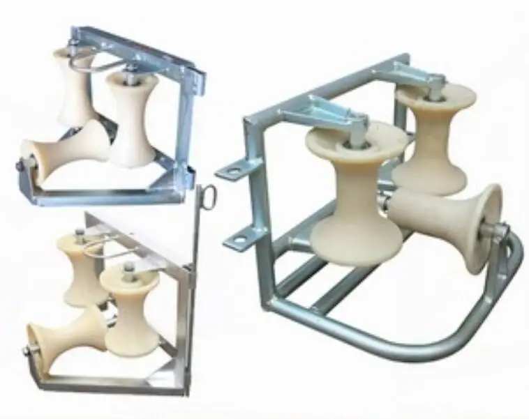 Cable Steering Pulley Nylon Wheel Aluminum Wheel Three-wheel Cable Ground Corner Block