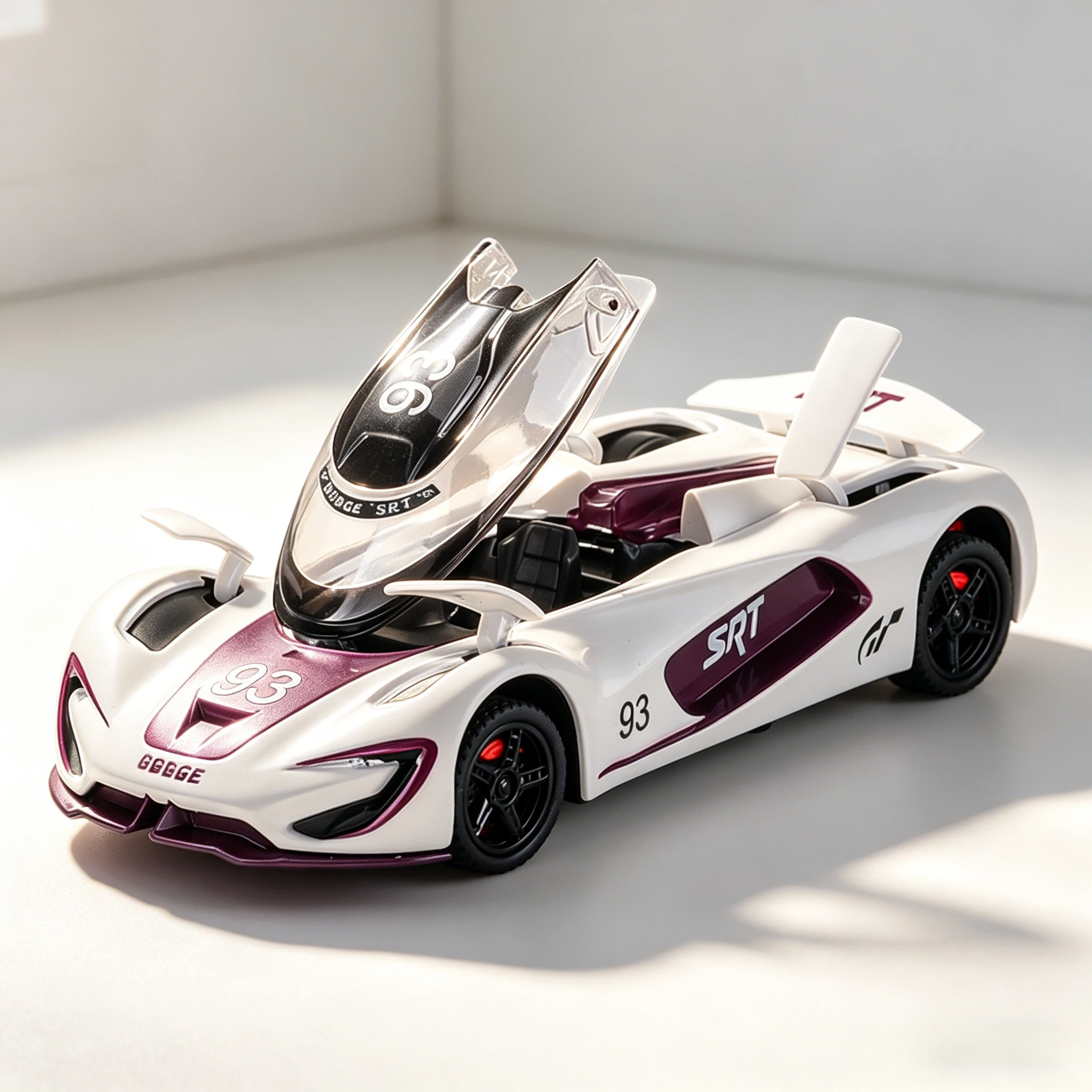 

1:32 SRT Tomahawk Charger 1970 Model Toy Cars Alloy Diecast Sound Light Doors Opened Pull Back Miniature Supercars for Kids Gift