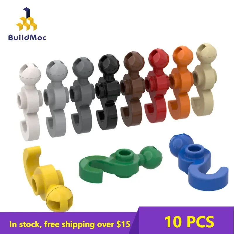 

10PCS MOC Bricks Assembling Particles 30395 Small Spherical Hook Building Block Parts DIY Educational High-Tech Kids Toys Gifts