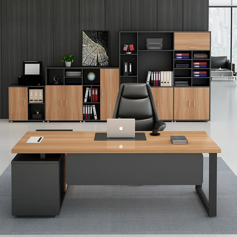 General Manager Office Desk and Chair Combination Boss Desk Simple Modern Class Desk