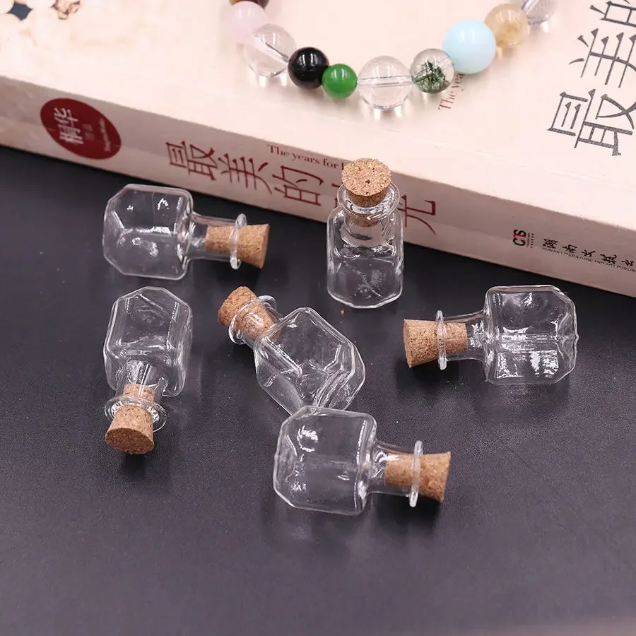 Customizable Magic Potion Bottles - DIY Glass Vases for Your Wishes & Dreams Small Glass Bottle Glass Diffuser Mini Can（6pcs）