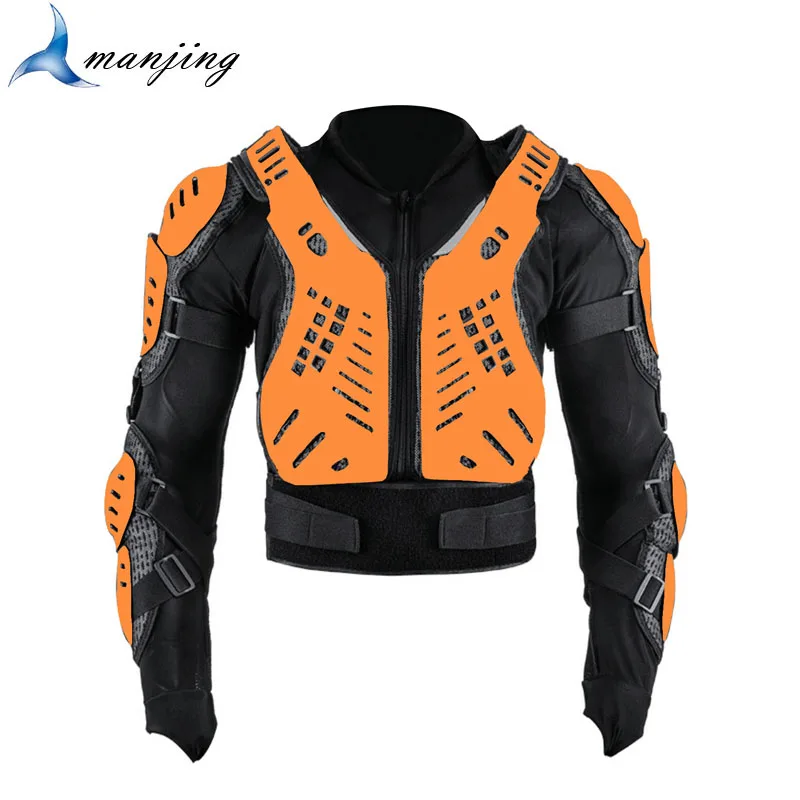 رجل موتو درع المعدات دراجة نارية سباق ركوب الخيل السفر كامل الجسم درع السترات المضادة للتأثير قطرة مقاومة موتوكروس الحرس #4