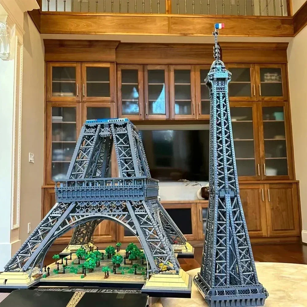 10001Pcs Eiffel Tower Bulding Blocks 1.5M Compatible 10307 Tall Model Bricks PARIS Architecture for Birthday Kids Gifts Toys