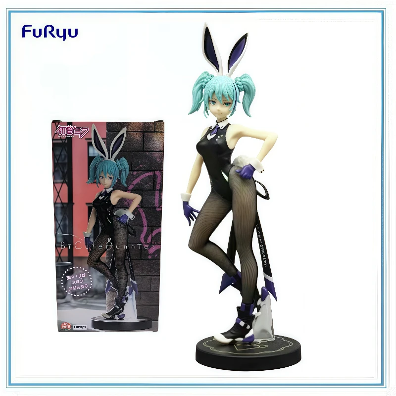 

Furyu в наличии, оригинальная фигурка Hatsune Miku, аниме BiCute Bunnies, уличная фиолетовая аниме-фигурка, модель Collectio, игрушка Kawaii