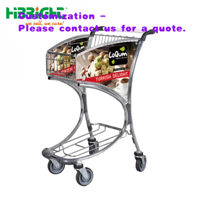 

custom.Duty Airport Hand Luggage Carts Trolley with Handle Brake