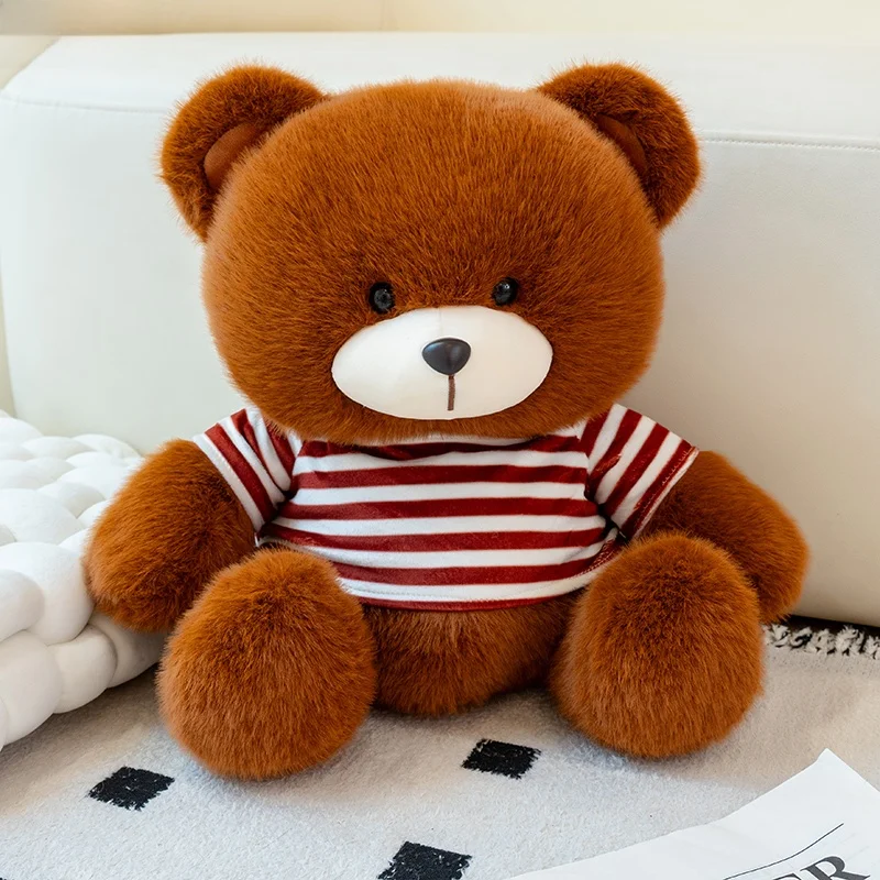 

Плюшевый мишка Hing Bear: мягкая игрушка-комфортер для девочек, подарок, коричневый мишка Tianweilin, наполненный полиэфирным волокном