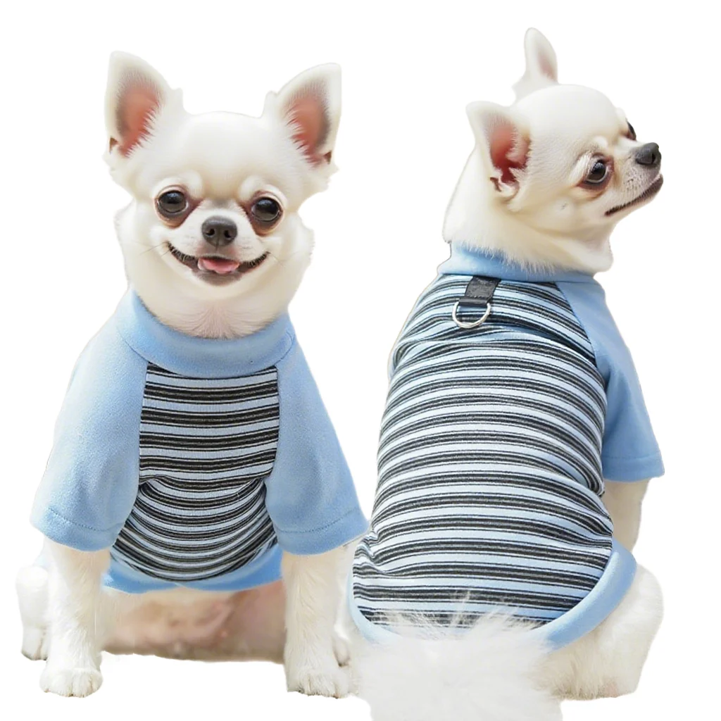 

Pet Dog Hoodies Autumn Winter Warm Dog Clothes for Small Dogs Kitten Puppy Costumes Pet Striped Dog Shirt Chihuahua Sweatshirt