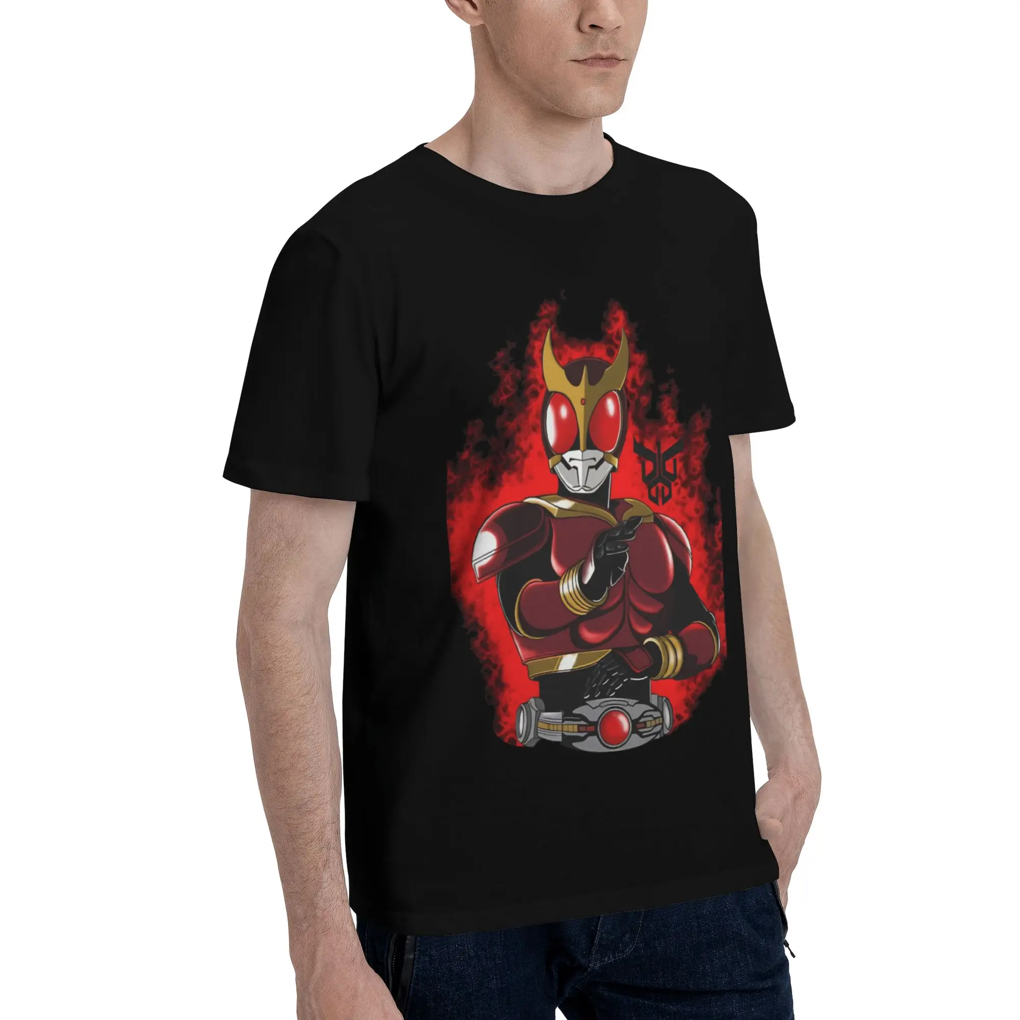 Masked Rider Kuuga Men's T Shirts Kamen Rider Humorous Tees Short Sleeve Round Neck Cotton Birthday Gift Tops T-Shirt