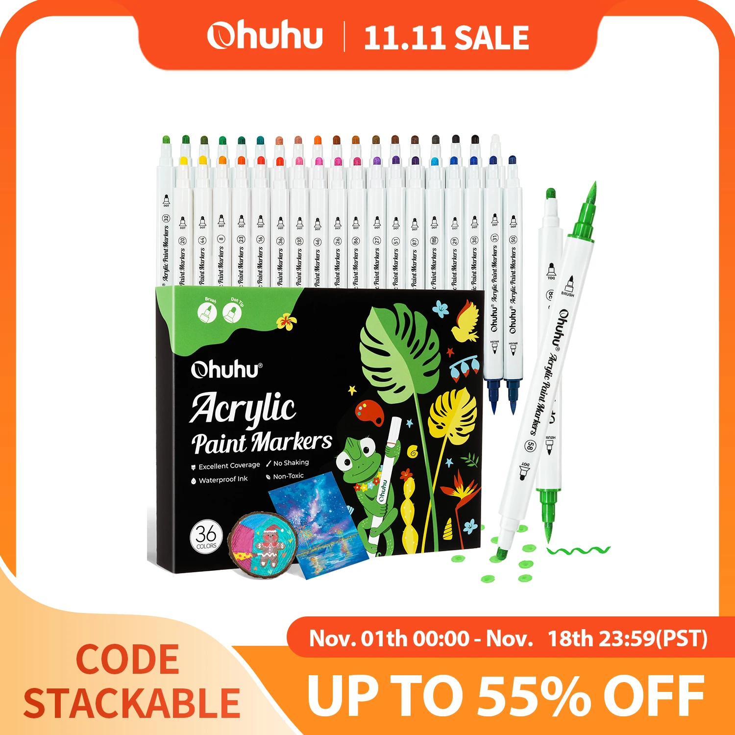 Copic Marker Classic - Ohuhu Acrylic Paint Markers Cotton Core