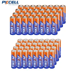 PKCELL 80PC High Performance 1.5V Ultra Alkaline Battery 40PC LR06 AA Battery And 40PC LR03 AAA Non-Rechargeable Batteries