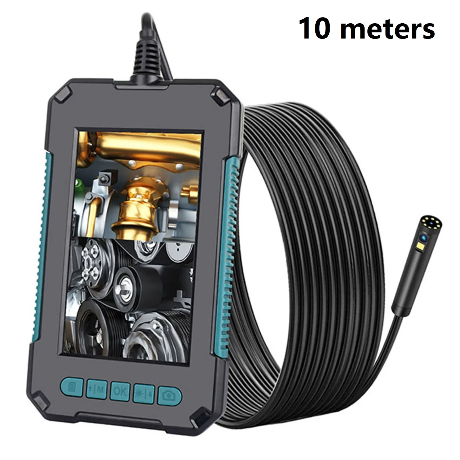 

3-дюймовая промышленная камера для осмотра труб с двумя 8-мм объективами, водонепроницаемая (IP68) и с кабелем 10 метров для широкого спектра применения