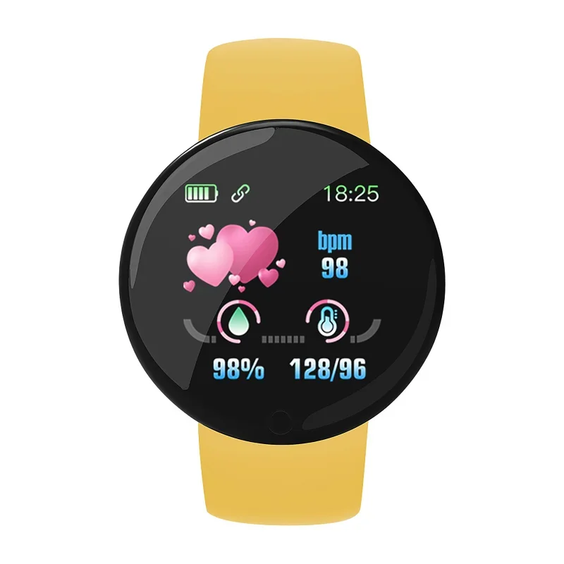 Reloj inteligente con Bluetooth para hombre y mujer, pulsera resistente al agua con rastreador de actividad deportiva, Color Macaron