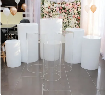 

5 шт./компл.) красивая подставка для свадебного торта, подставка для свадебной дорожки и белая ментальная свадебная белая настольная подставка qq127