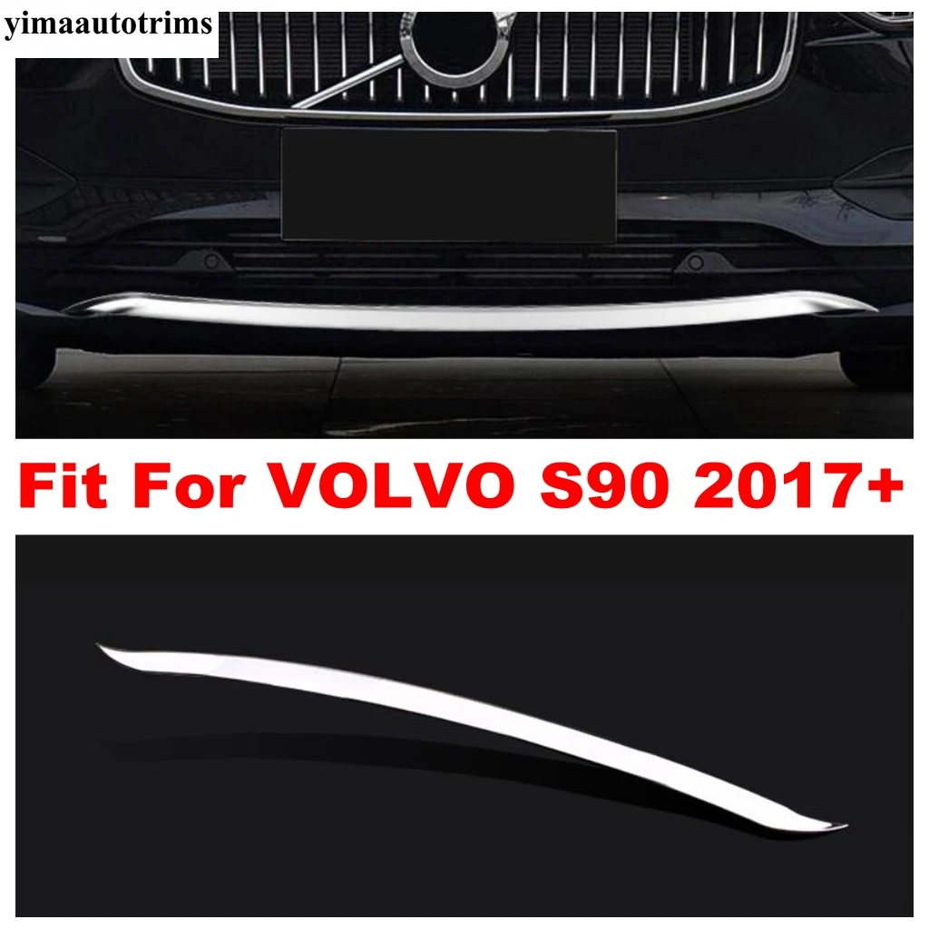 

Front Bumper Corner Strip Protection Decoration Cover Trim For VOLVO S90 2017 2018 2019 Stainless Steel Exterior Accessories