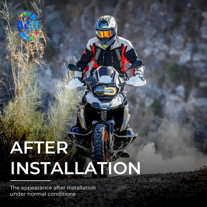 

A22F-Headlight Protector With 3 Fluorescent Covers For BMW R1200GS LC GSA R1250GS R 1250GS ADV Adventure