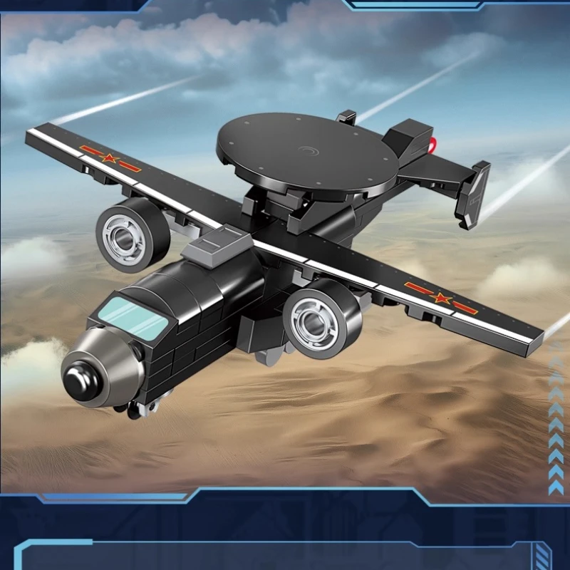 SEMBO 8-in-1 armed helicopter building blocks small particle assembly collection model ornaments children's toys birthday gift