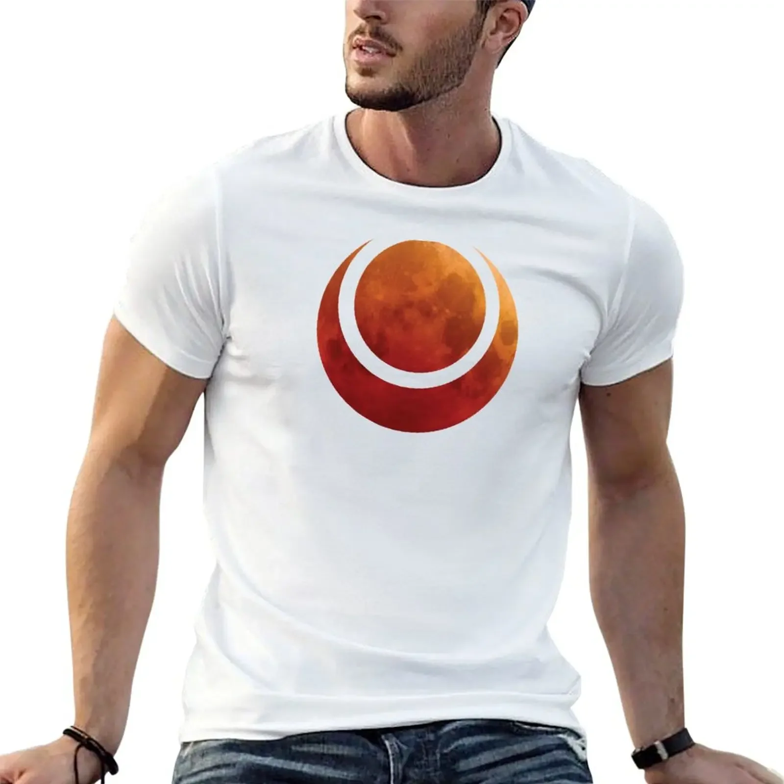 

Blood Moon Symbol T-Shirt summer shirt oversizeds cotton man t-shirts vintage t shirt men