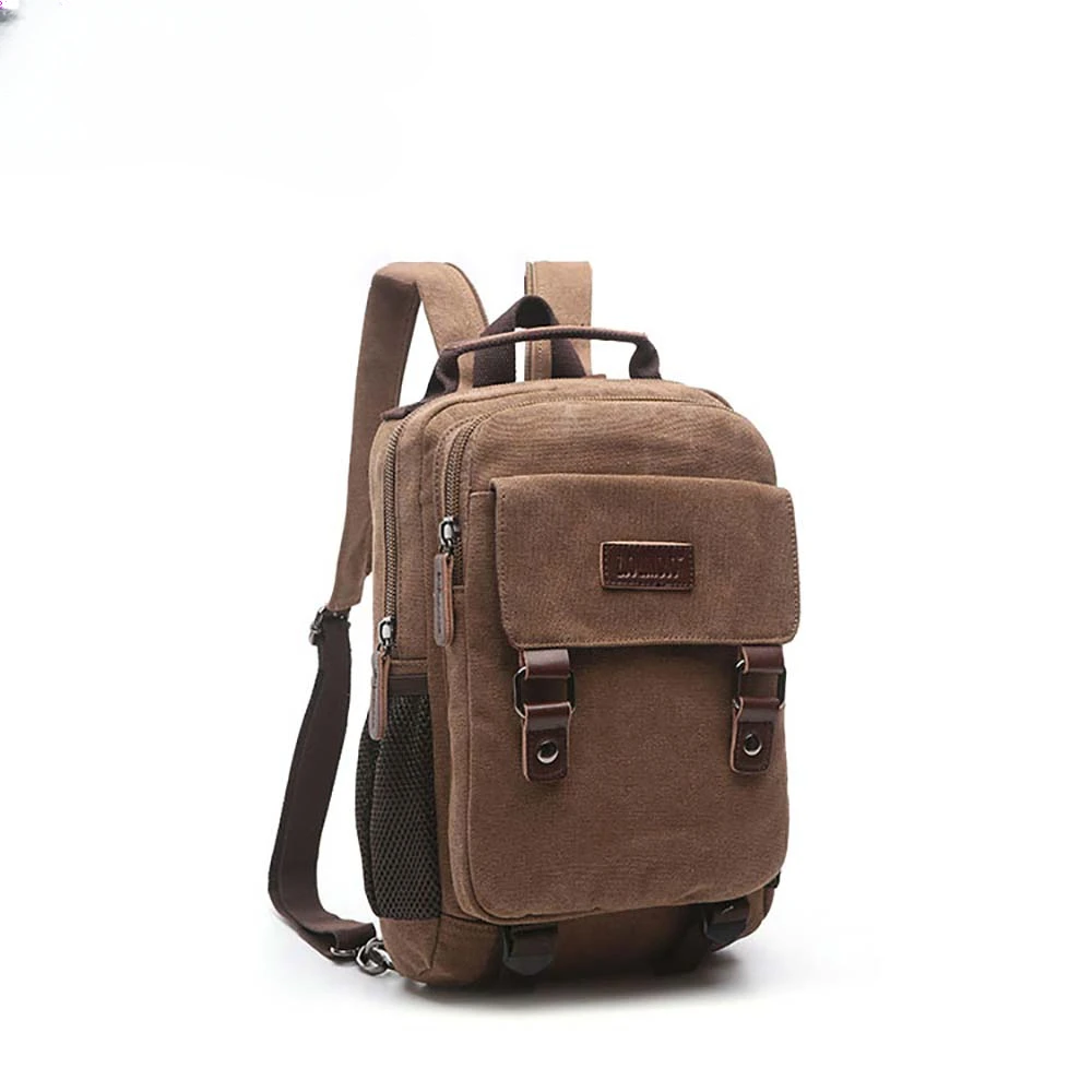 

New men's Leisure Canvas hiking Backpack versatile canvas shouder bag Crossbody Bag men women Vintage Messenger Bags