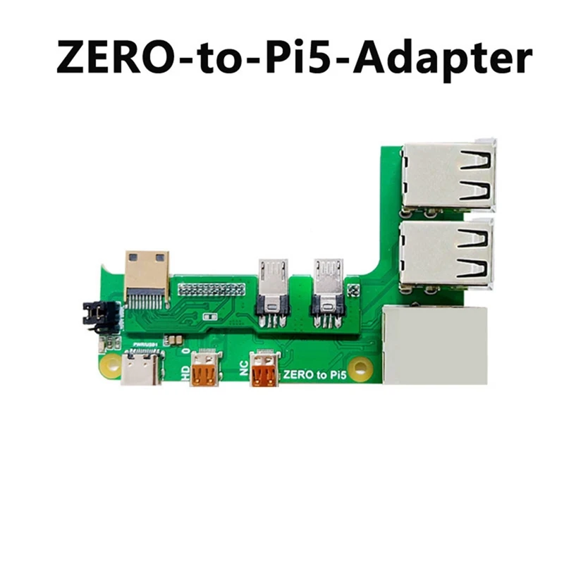 Papan ekspansi untuk Raspberry Pi Zero 2W ke PI5, dengan kabel nol ke Pi5 adaptor antarmuka nol USB HUB RJ45 topi