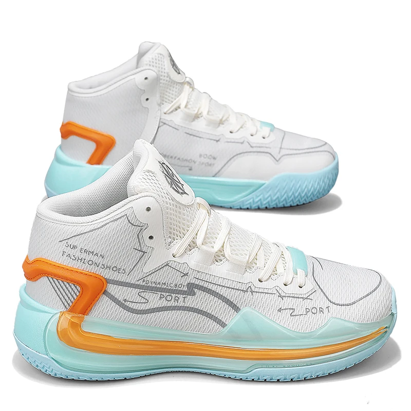 

2026 Original Brand Professional Men Woman Basketball Training Shoe Designer Mid Top Basketball Shoe Comfortable Gym Basketball