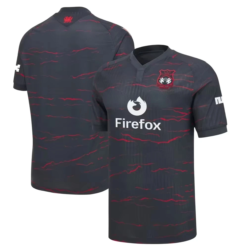 2026/2027 Season Wrexham Football Jersey T-Shirt Men's Women's 3D Print Summer Sport Breathable Mesh Quick Drying Jersey