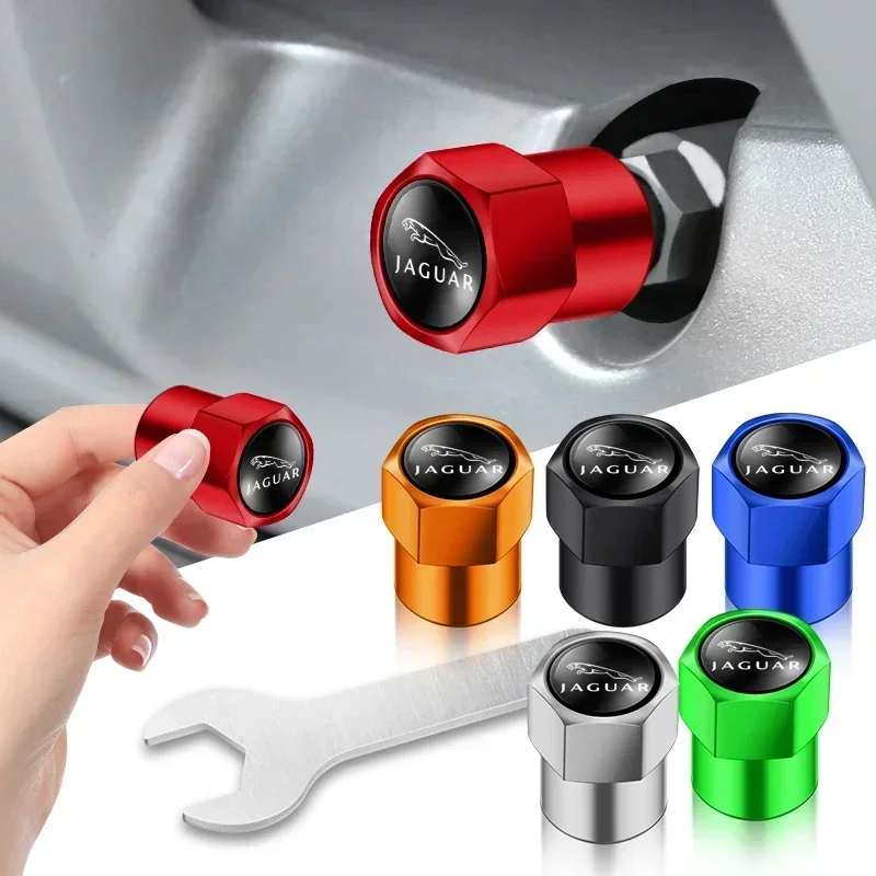 

Комплект из 4 металлических колпачков для ниппелей автомобильных колес (пылезащитные) для Jaguar XF, XJ, F-Type, E-Type, F-Pace, E-Pace, X-Type, S-Type, XKR, XJS, XJL