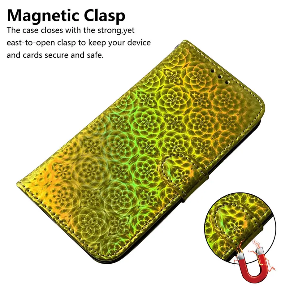 Discoloration Style Case For Samsung Galaxy S20 Ultra S10E S10 S9 Plus Note 10 Lite A90 5G M30S A71 A50S A51 Wallet Fundas D26F