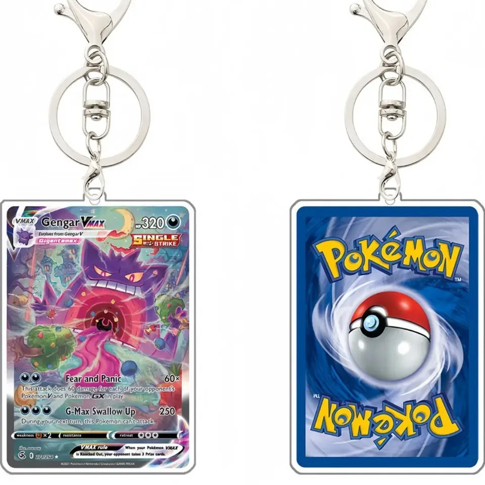Pokémon Acrylic Keychain Anime Merchandise Pendants Pikachu Psyduck Cartoon Bag Charms Card Friends Girl Gift Accessories