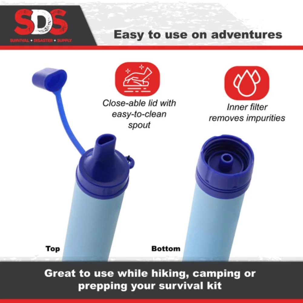 Outdoor Water Purifier Camping Hiking Emergency Life Portable Purifier Water Filter Suitable for Streams, Lakes Outdoors Camping