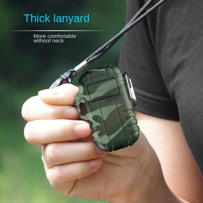 NEW Waterproof Jet Lighter PortableOutdoor Flashlight Butane Turbo Cigar Lighter Smoke Survival Tool Windproof Camping