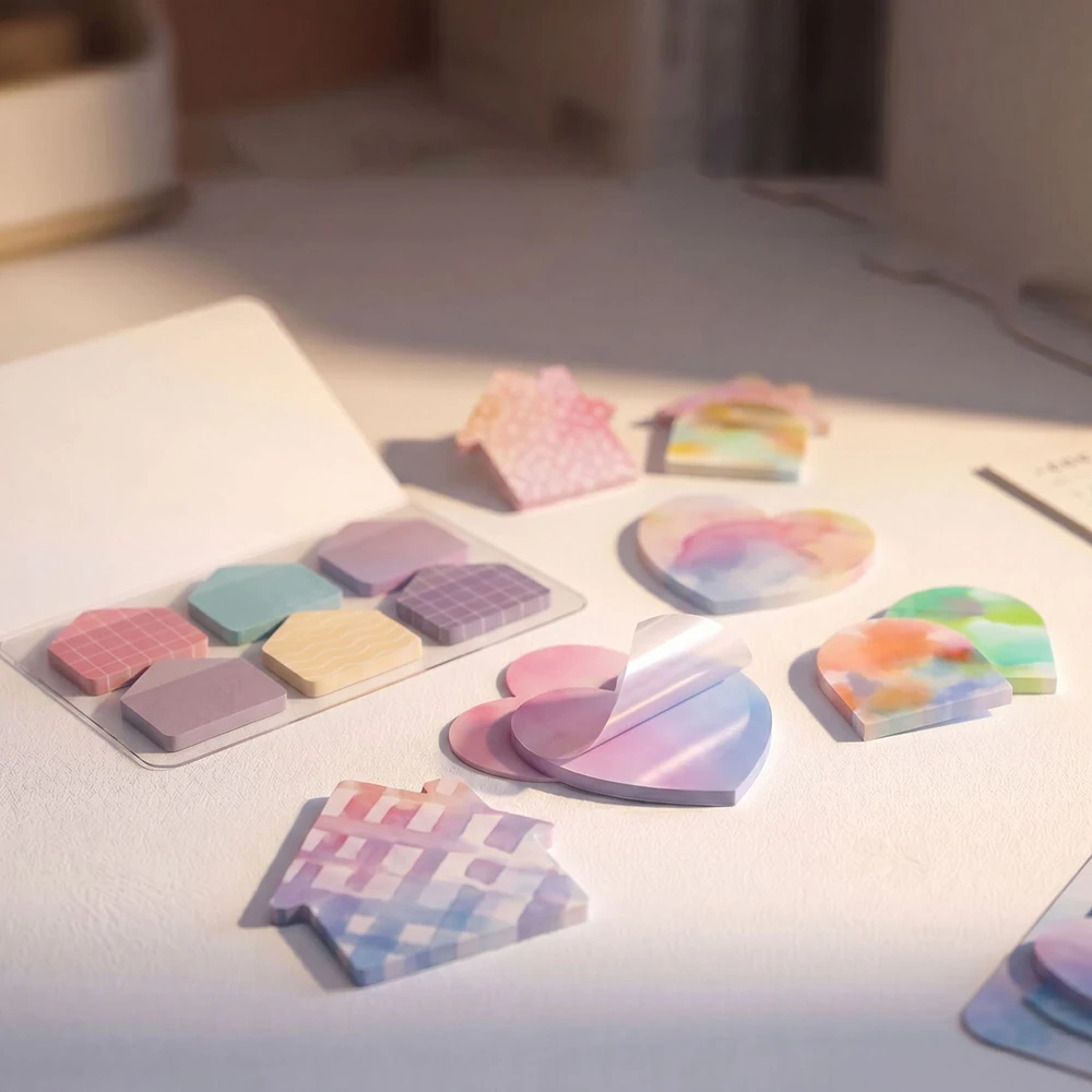 Love Combination Convenience Sticker Index Sticker Label Memo Sticker Label Gradient Rainbow Color