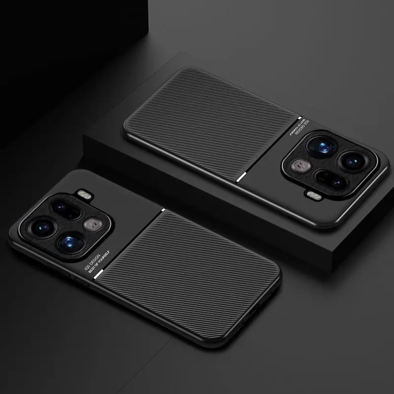 Para OPPO Find X9 Pro Funda de lujo con patrón mágico de silicona cubierta esmerilada magnética integrada para OPPO Find X9Pro Funda a prueba de golpes