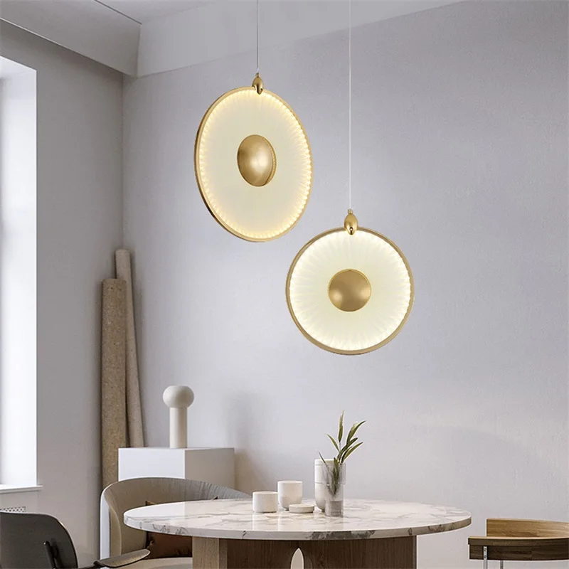 RONIN Nordic Pendant Light Modern Round LED Lamp Creative Design Decoration For Living Dining Room Bedroom