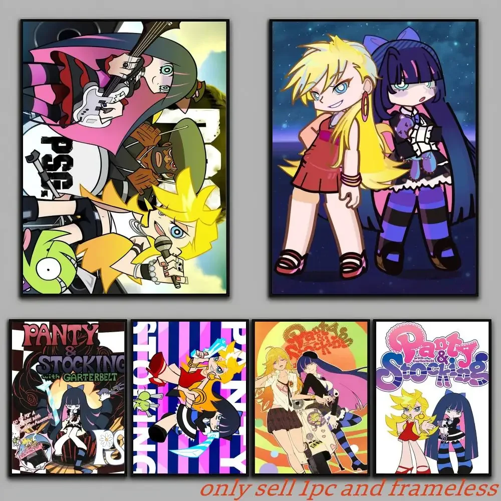 Cartoon P-Panty & Stocking with Garterbelt Wall Art Sticker Mural Photo Print Decorative  for Living Room Home Decor