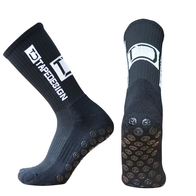 TD Anti-slip Football NEW Socks Men Women Non-slip Soccer Basketball Tennis Sport Socks Grip Cycling Riding Socks 39-45 futbol