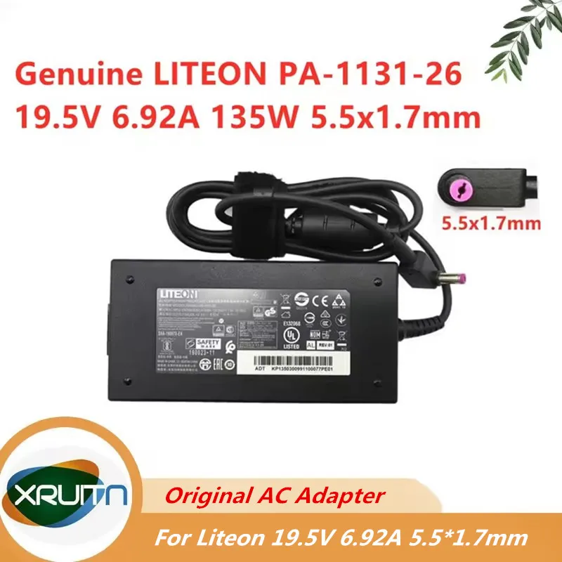 

100% Original Liteon PA-1131-26 19.5V 6.92A AC Adapter Charger for Acer Nitro 7 AN715-51-73BU Laptop Power Supply ADP-135NB B