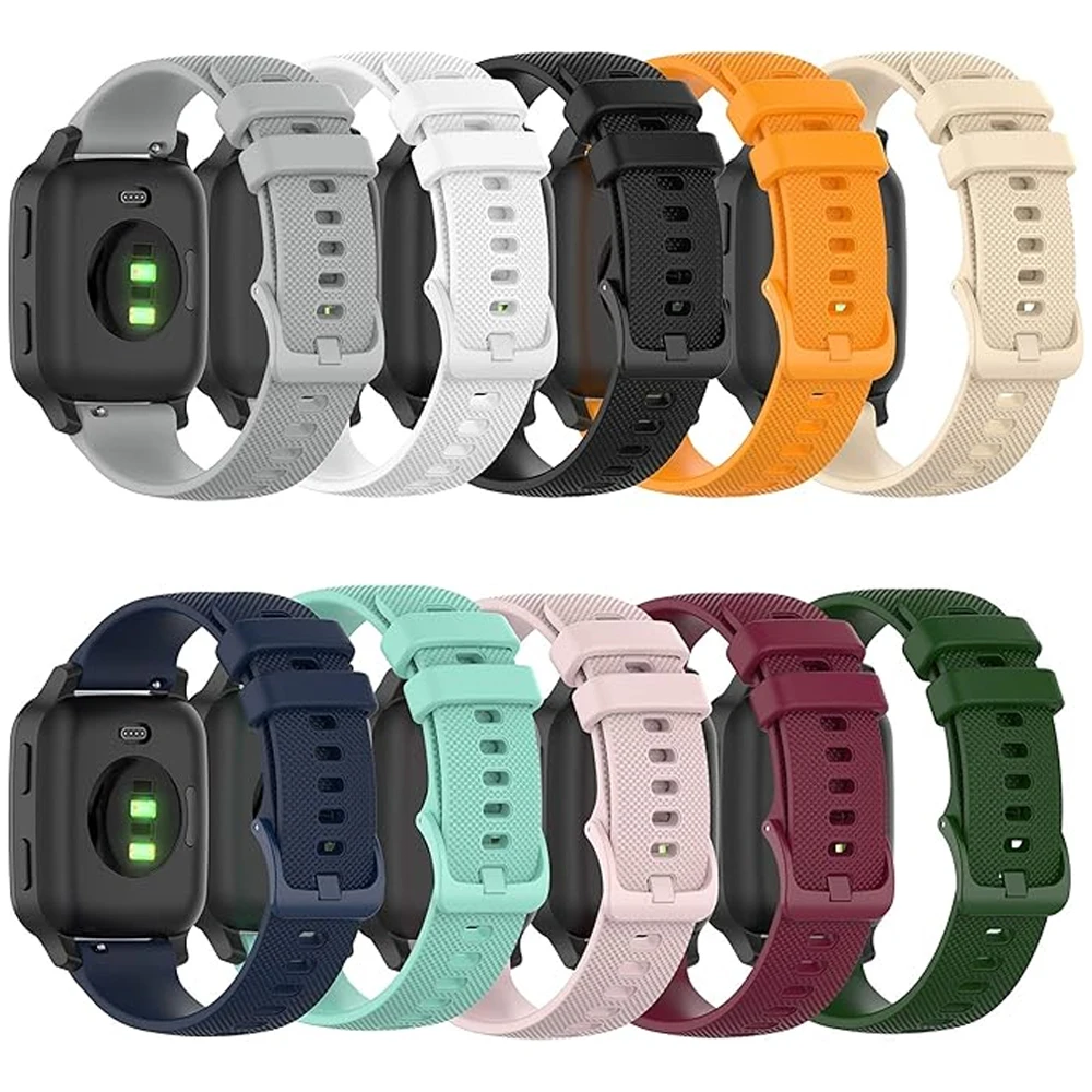 20mm WatchBand Strap For Garmin venu sq/sq2/music/approach S40 Official Band Silicone Bracelet For Xiaomi Haylou LS02 Watchstrap