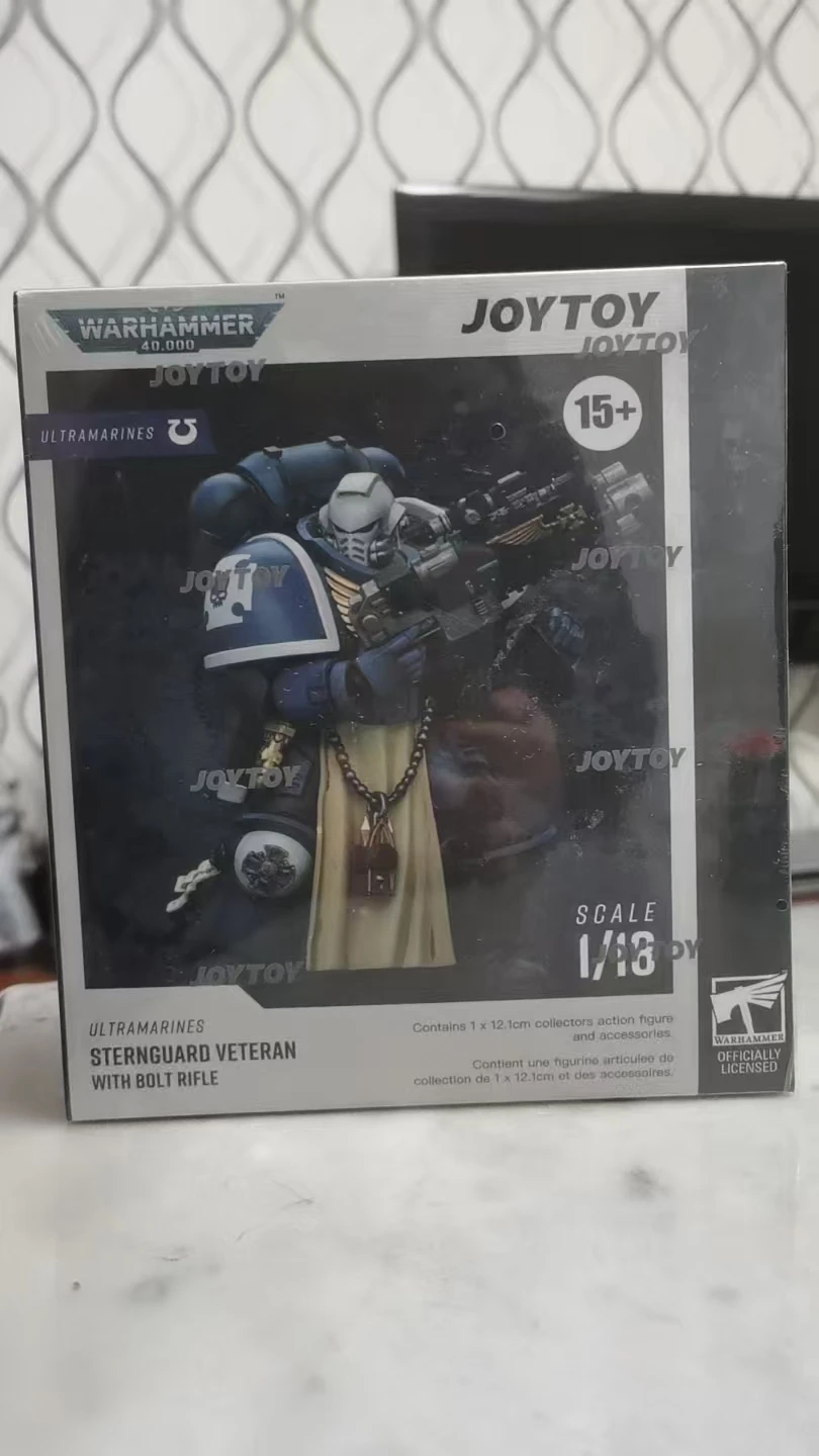 

【В наличии】JOYTOY 40K Ultramarines Sternguard Veteran с болтовой винтовкой, подарки 1/18, экшн-фигурки, игрушки, Коллекционная модель, украшение