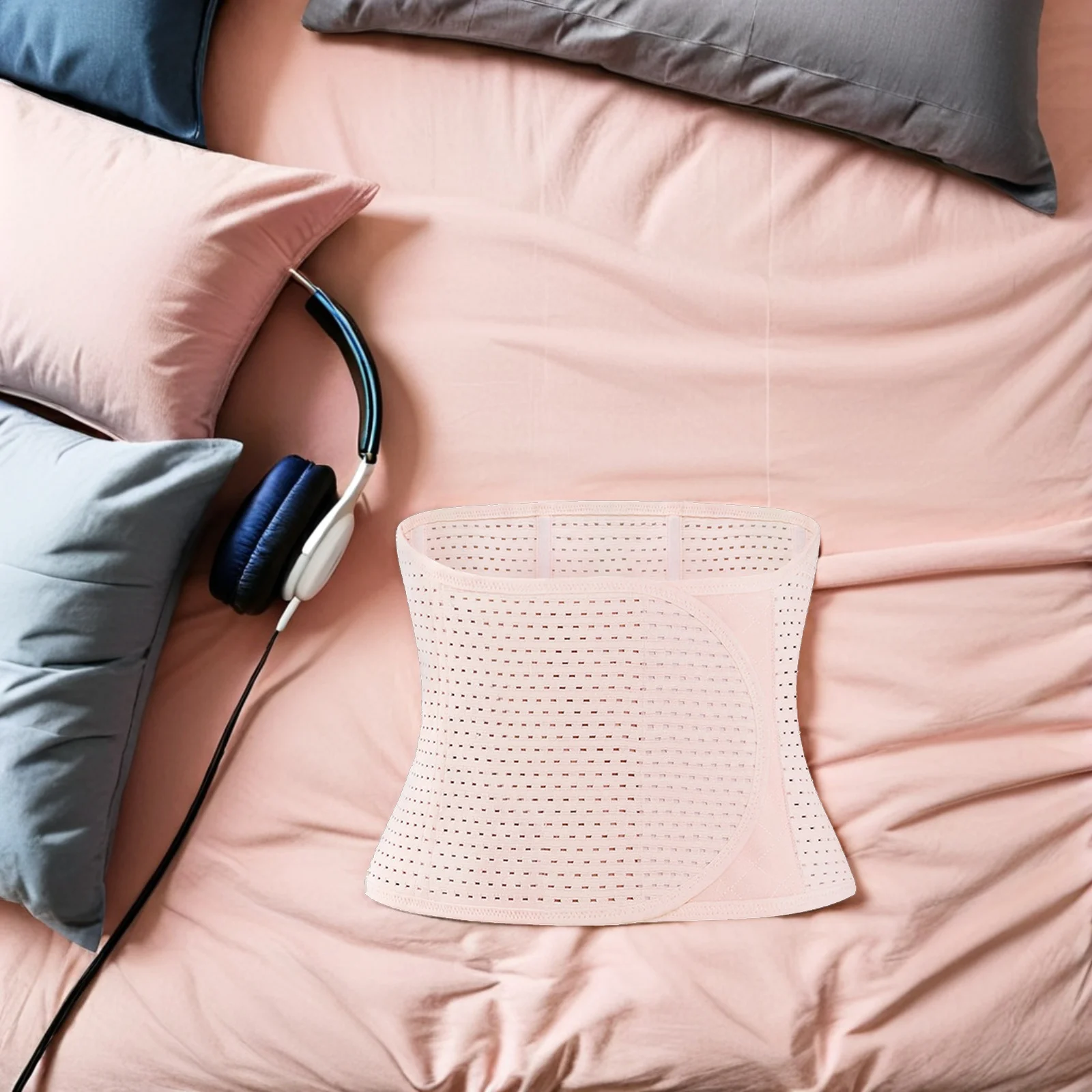 1 قطعة مدرب خصر حزام بطن بعد الولادة تشكيل الجسم حزام ألياف مرنة عالية مريحة تناسب ارتداء اليومي ملابس داخلية للبطن