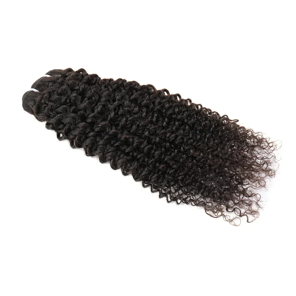 Brasileiro virgem kinky encaracolado pacote ofertas jerry curl pacotes de cabelo humano profundo encaracolado bundles12-28 Polegada extensão de cabelo natural