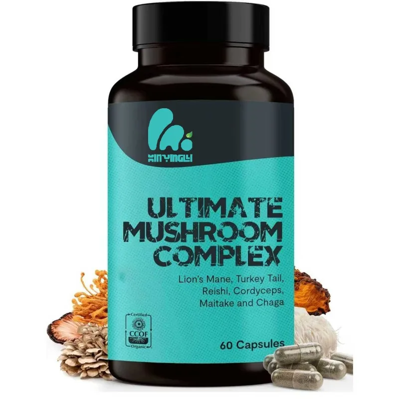 

Грибной комплекс 12000 мг - Органические капсулы с грибными экстрактами (60 капсул)