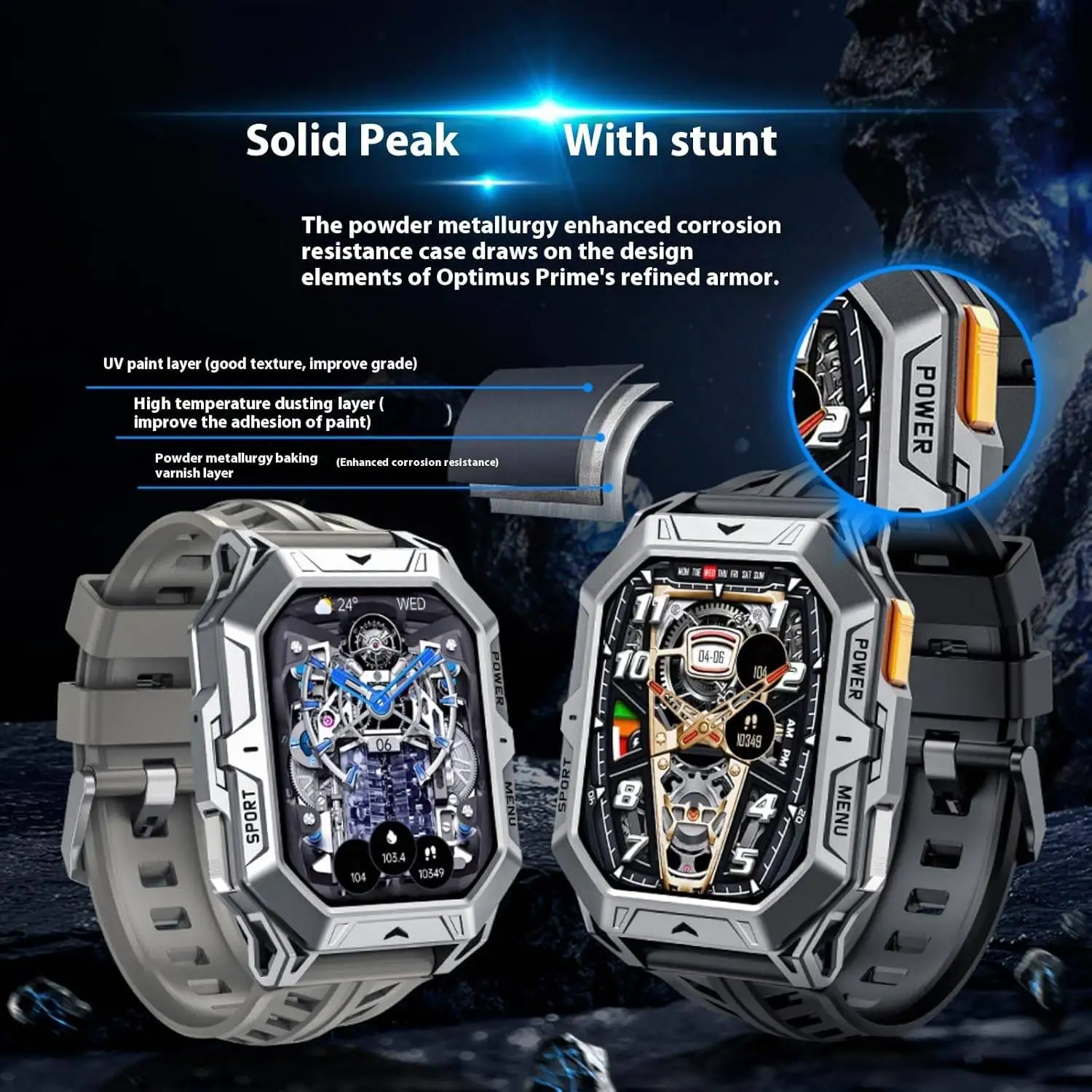 

Smart Watch for Men Big Battery 30Days NO Charging Heart Rate Sleep Monitoring Running Watch Christmas Halloween Gift for Dad BF