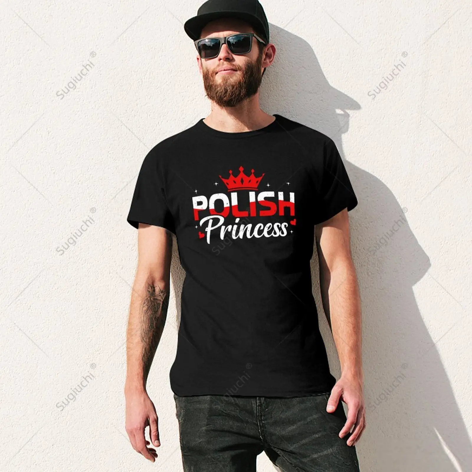 Unisex Men Polish Princess Polka Poland Polska Pride Tshirt Tees T Shirts Women Boys 100% Cotton T-Shirt