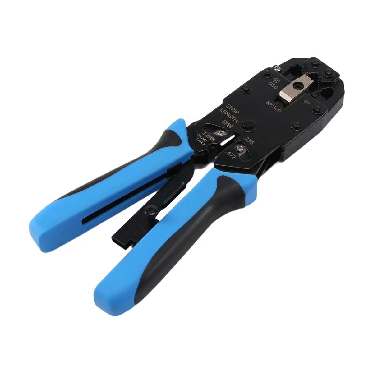 Shop Now RJ45 Network Crimper 10P 8P 6P 4P Crimping Tools Stripper for RJ45 RJ11 RJ12 RJ50 Connector Ethernet Cable